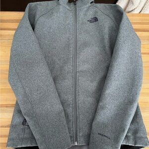 Grey Northface softshell jacket. Size small.